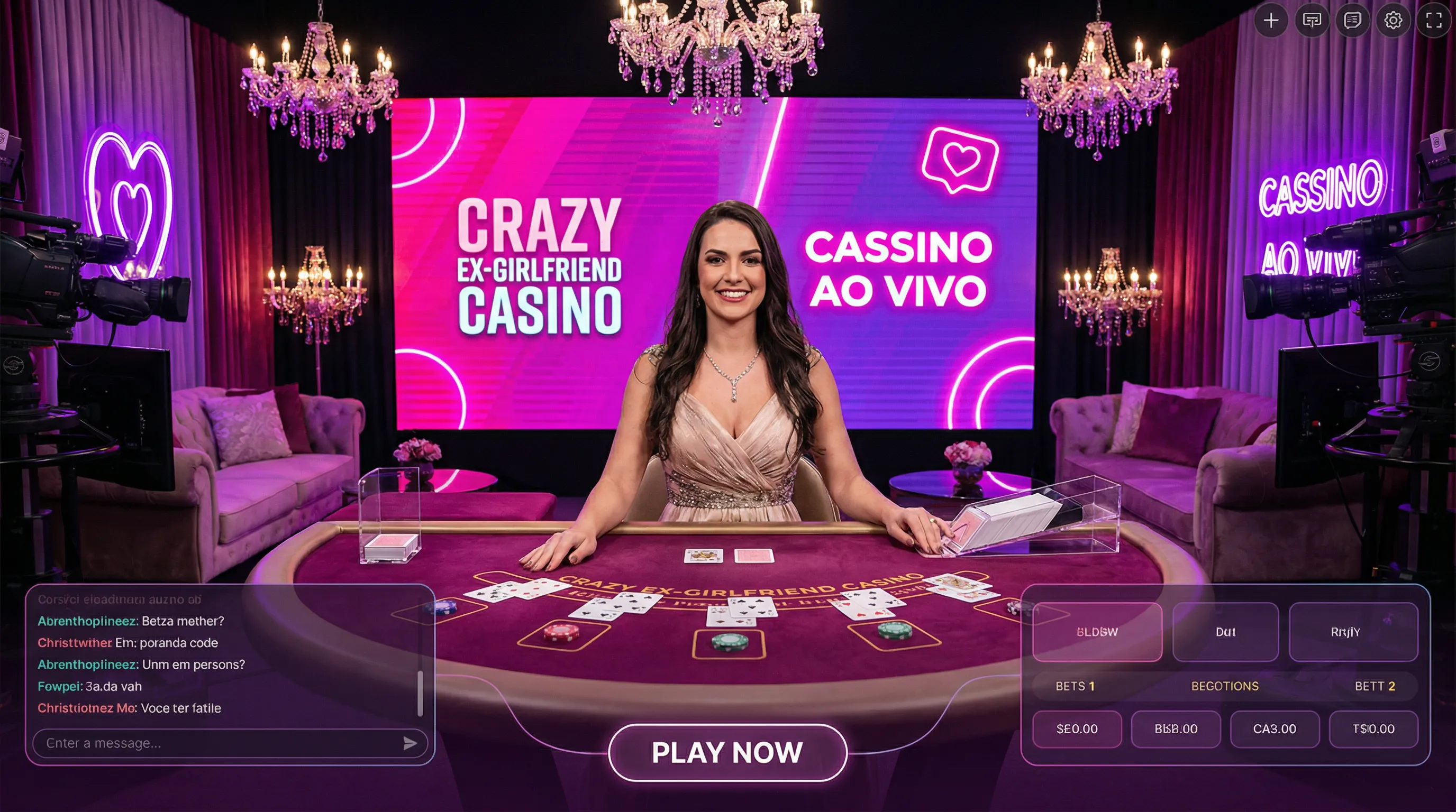Roleta ao vivo com dealer profissional no 595bet